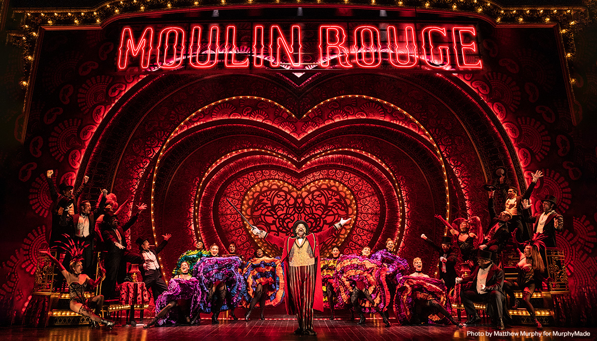 The cast of the North American Tour of Moulin Rouge! The Musical, photo by Matthew Murphy for MurphyMade